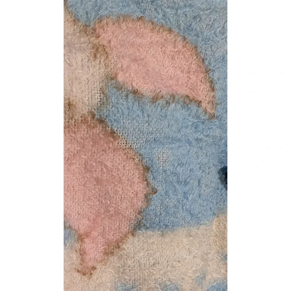 Disney Winnie the Pooh Piglet Baby Blanket Vintage Plush bees pink blue READ